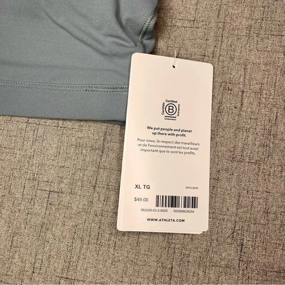 Athleta Elation Sports Bra Strappy Back Light Impact XL 1X Nwt